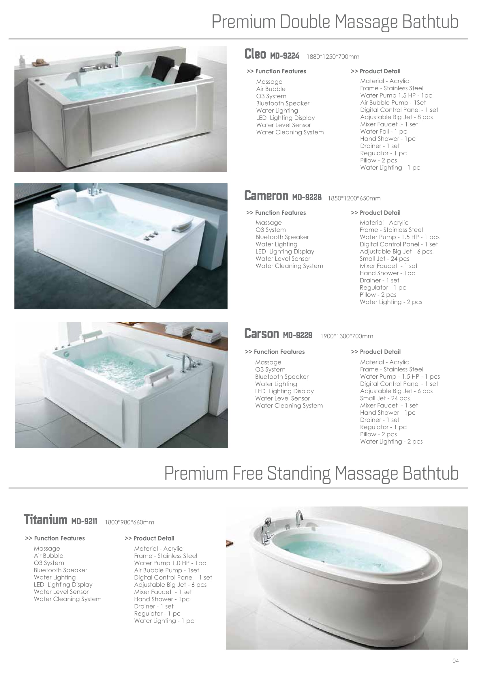 spa bath tub supplier
